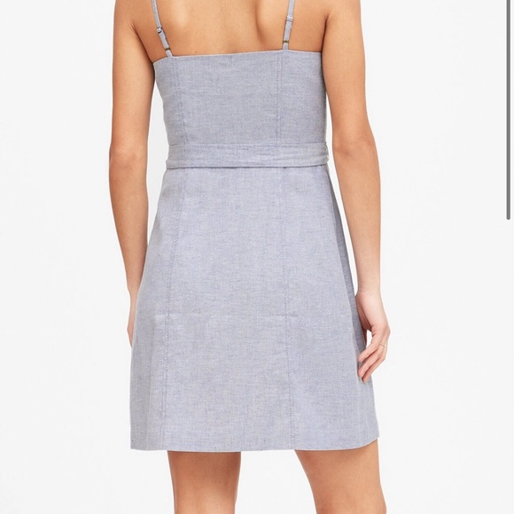 Banana republic linen cotton button mini dress - Picture 3 of 16